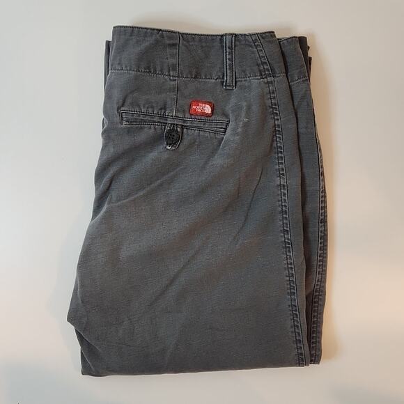 The North Face Capri Pants 100% Cotton Women's Sz 8 Regular Gray NICE! - Picture 2 of 13